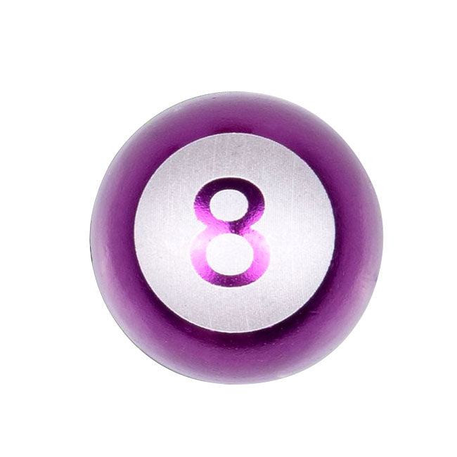 Eight Ball PURPLE Valve Stem Caps
