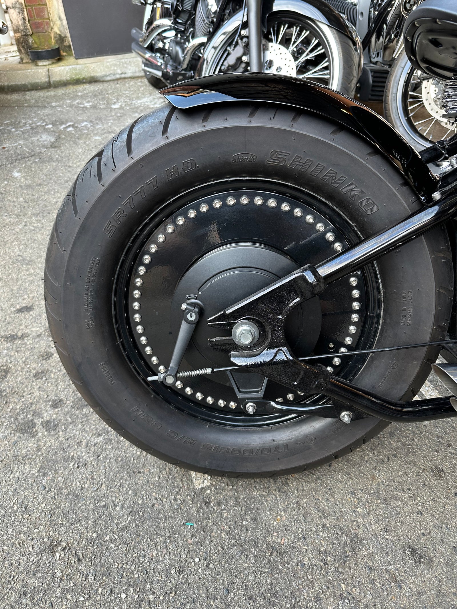 Yamaha XVS XVS650 rear wheel cover