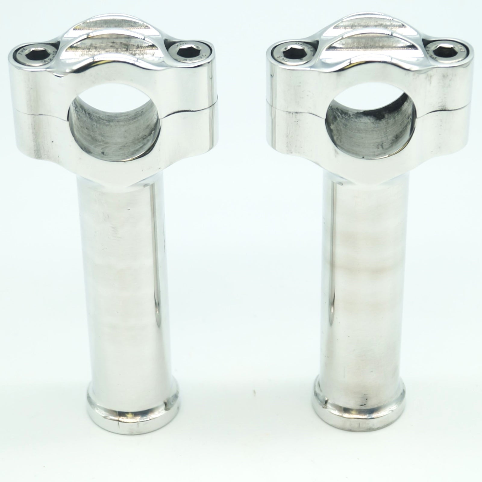 3.5" Anodized / Polished risers for 1" bars