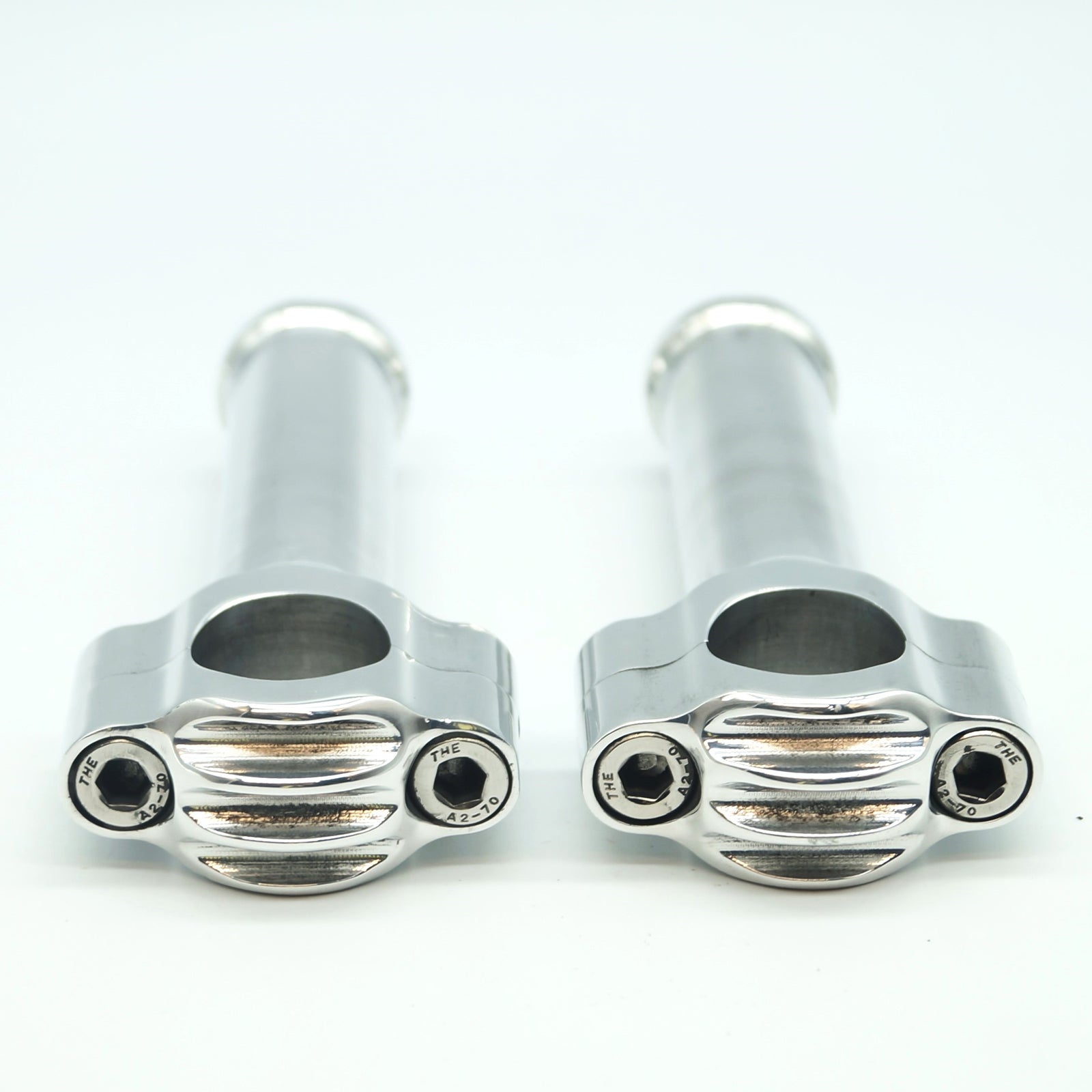 3.5" Anodized / Polished risers for 1" bars