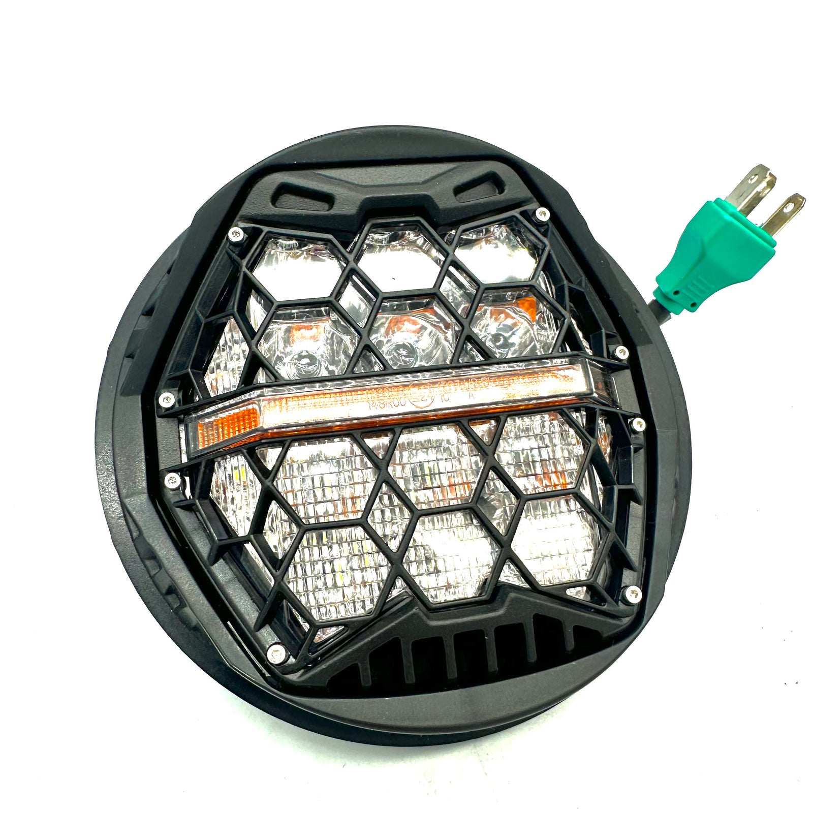 Yamaha XVS650 V-star Custom - Honeycomb LED headlight insert 5.75”