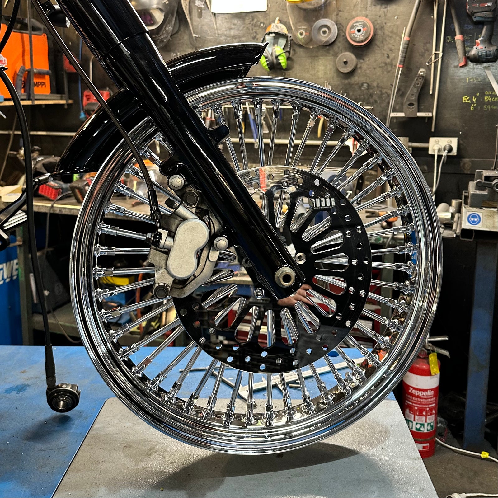 Yamaha XVS650 V-star FAT spoke - 21" x 3.5"