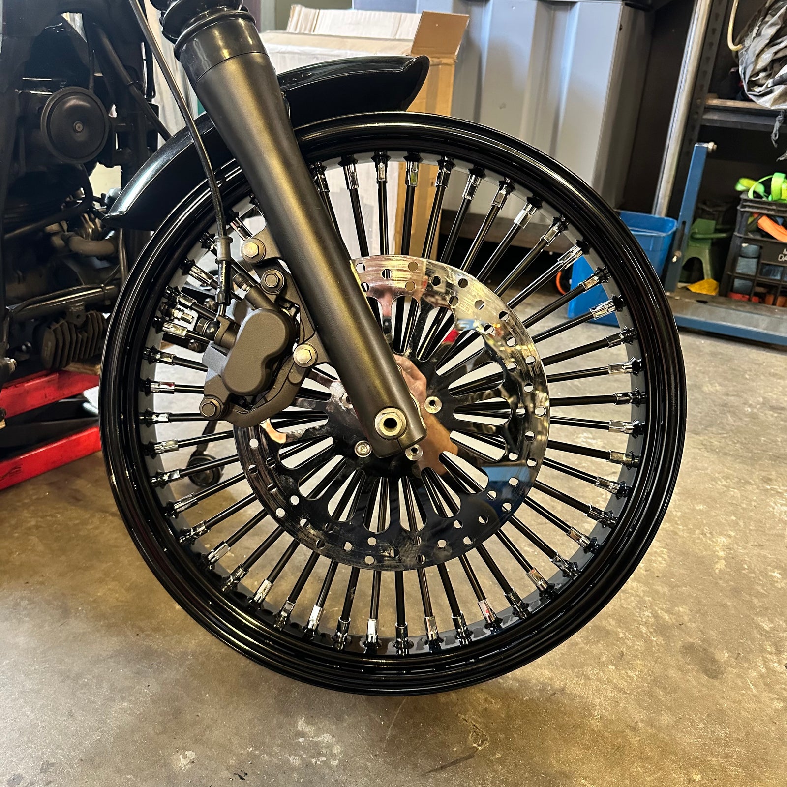 Yamaha XVS650 V-star FAT spoke - 21" x 3.5"