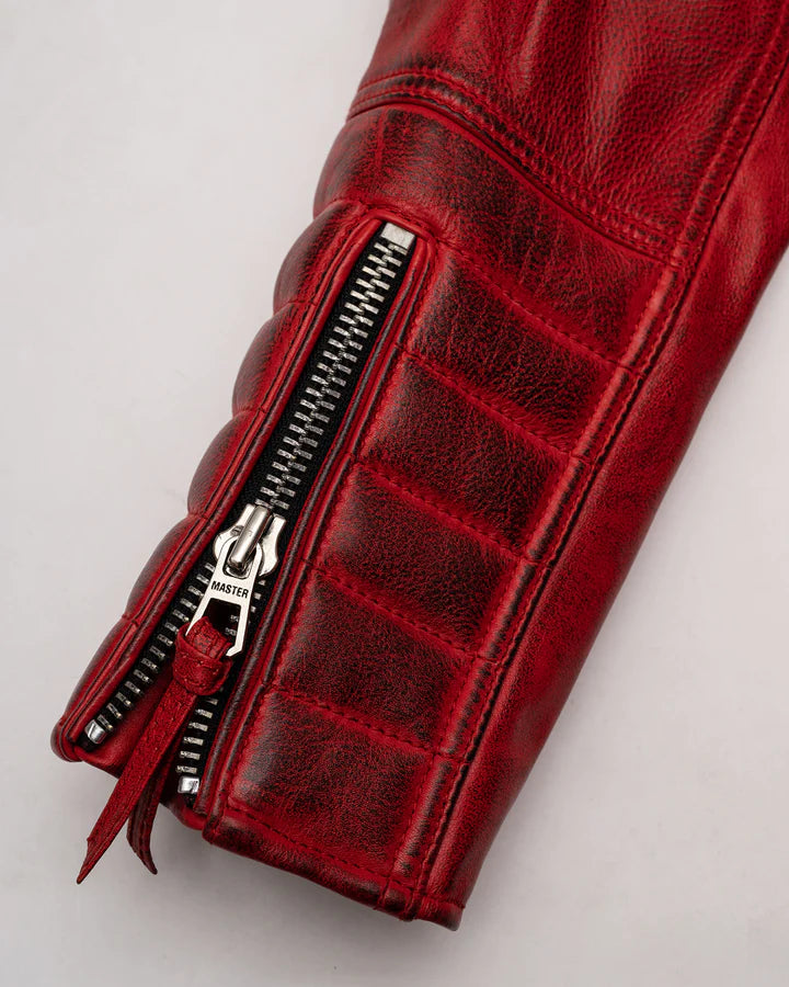 Belvedere Red Leather Jacket