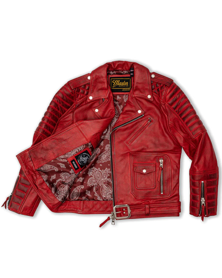 Belvedere Red Leather Jacket