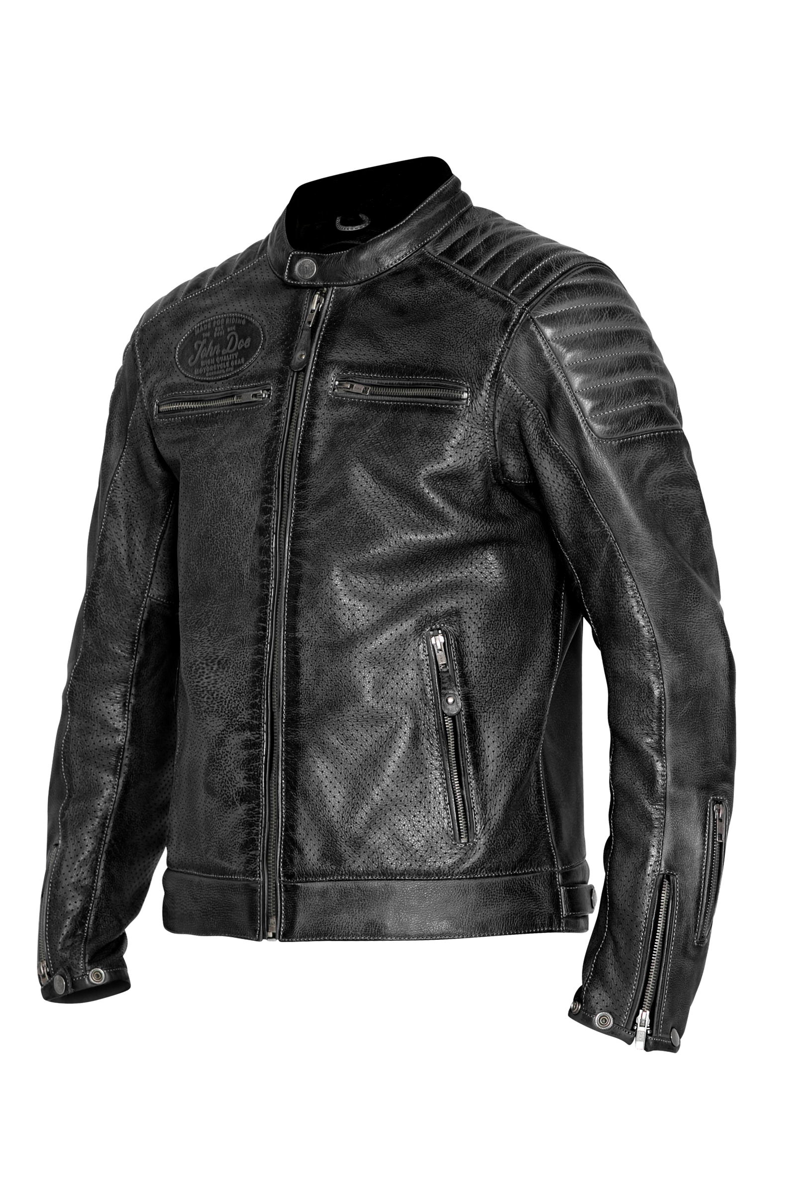 STORM LEATHER JACKET | BLACK