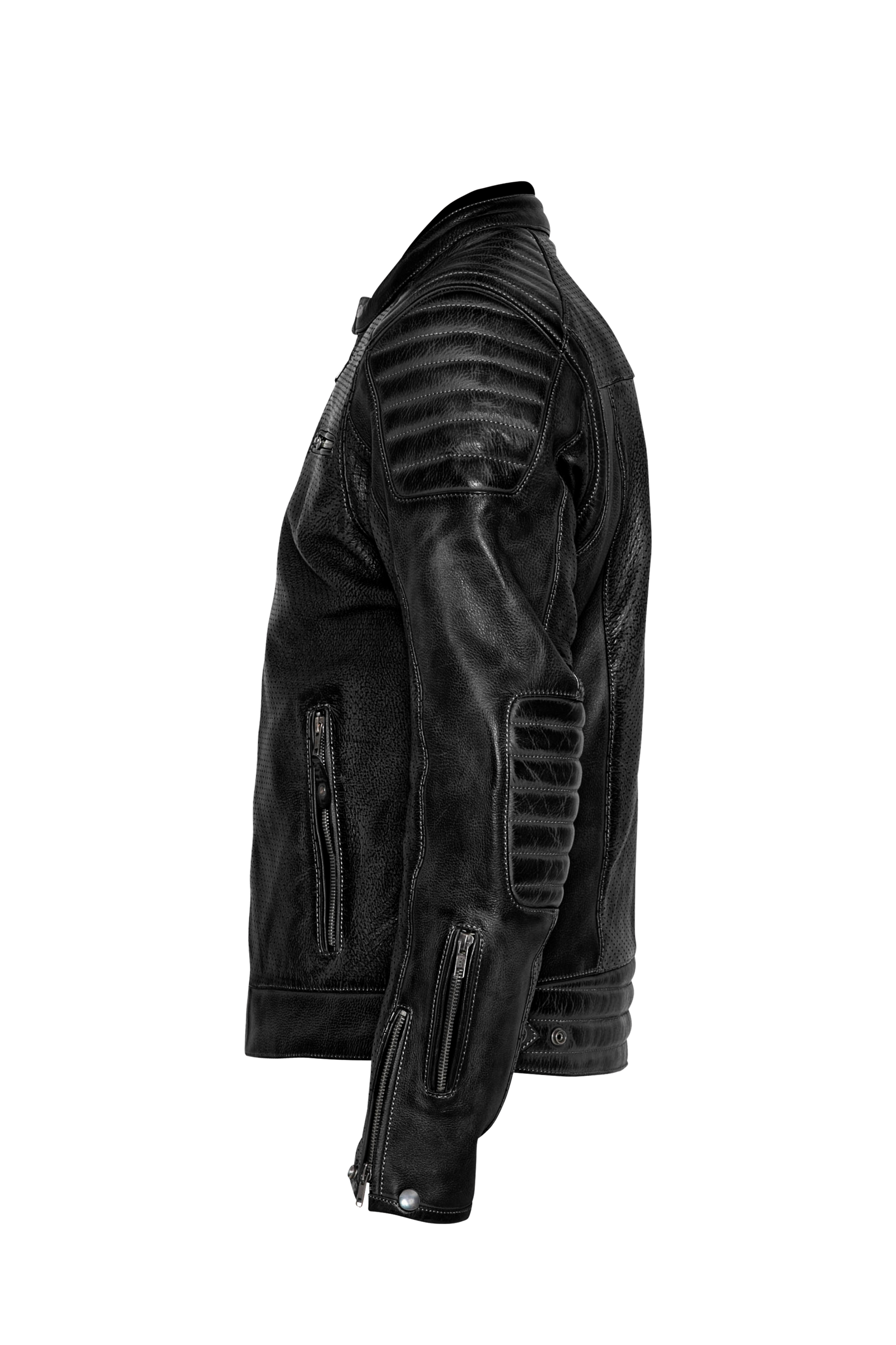 STORM LEATHER JACKET | BLACK