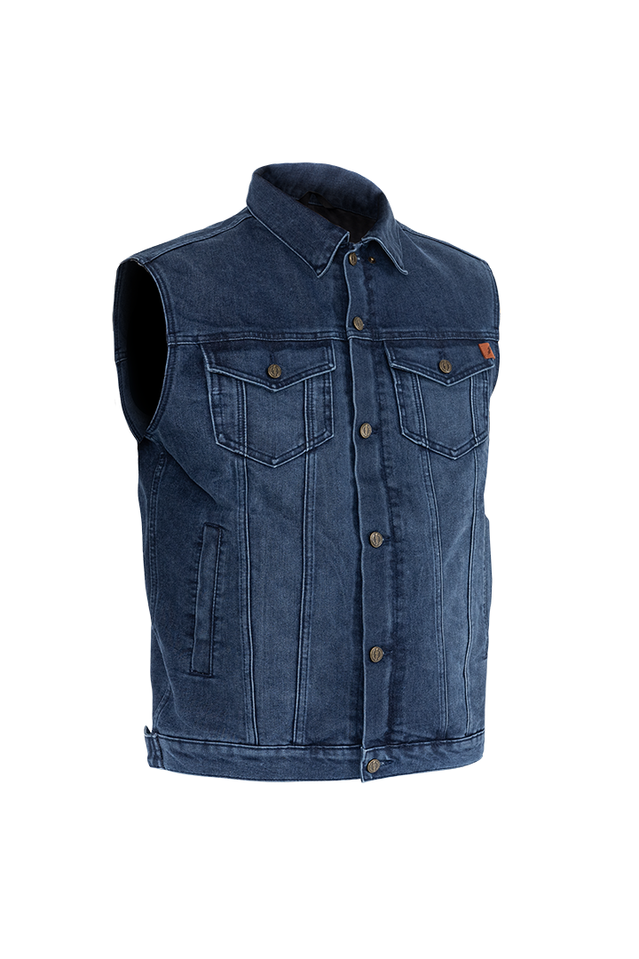 TRUCKER DENIM VEST INDIGO