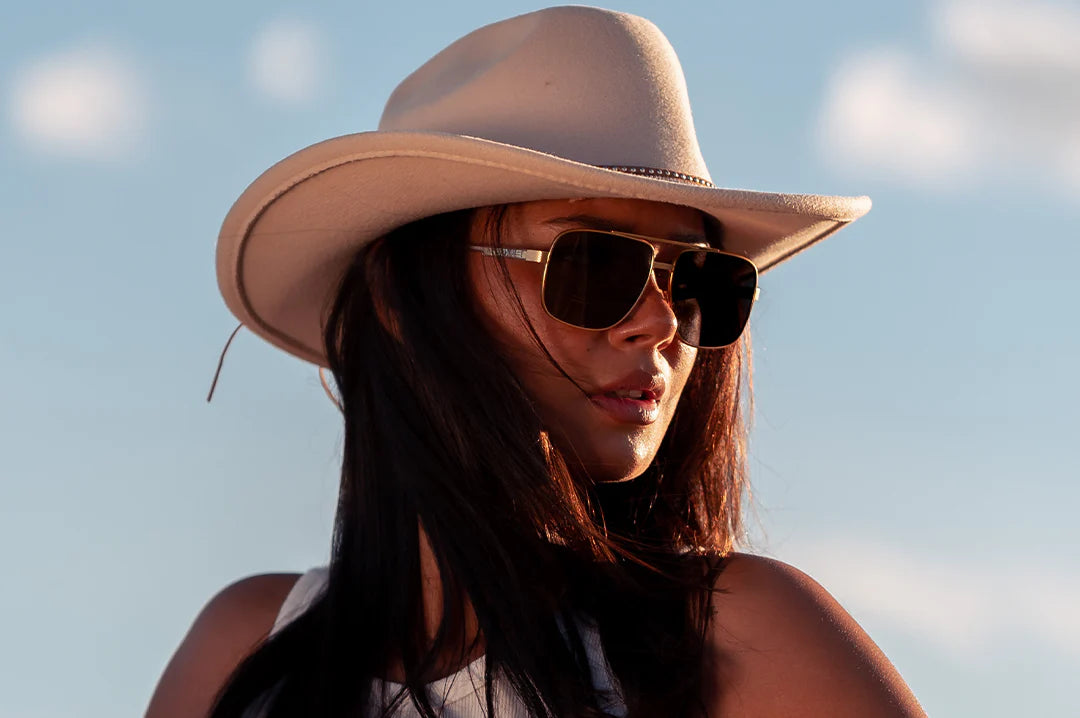 NIMITZ SUNGLASSES: Gold Photochromic