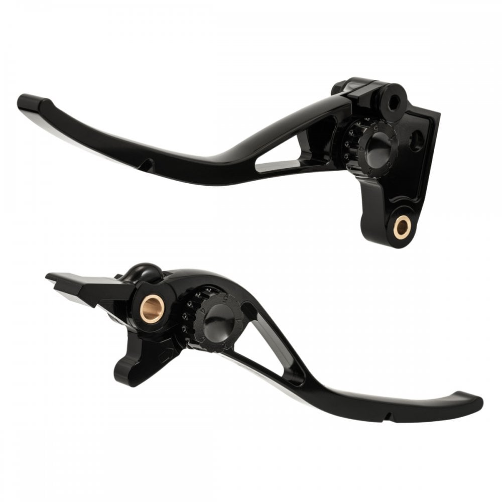 Motone PIKE Brake and Clutch Lever Set - Triumph - Adjustable - Billet Aluminium Black