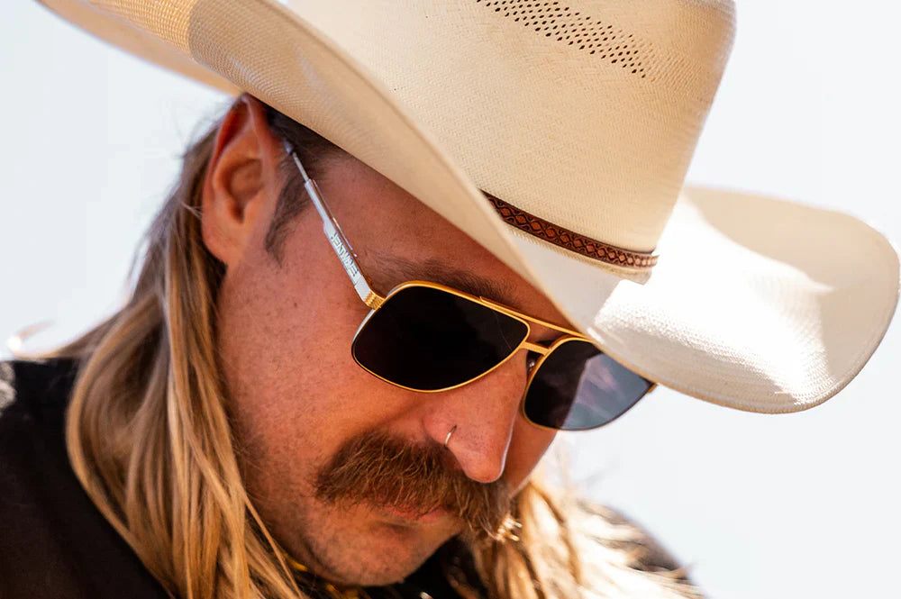 NIMITZ SUNGLASSES: Gold Photochromic