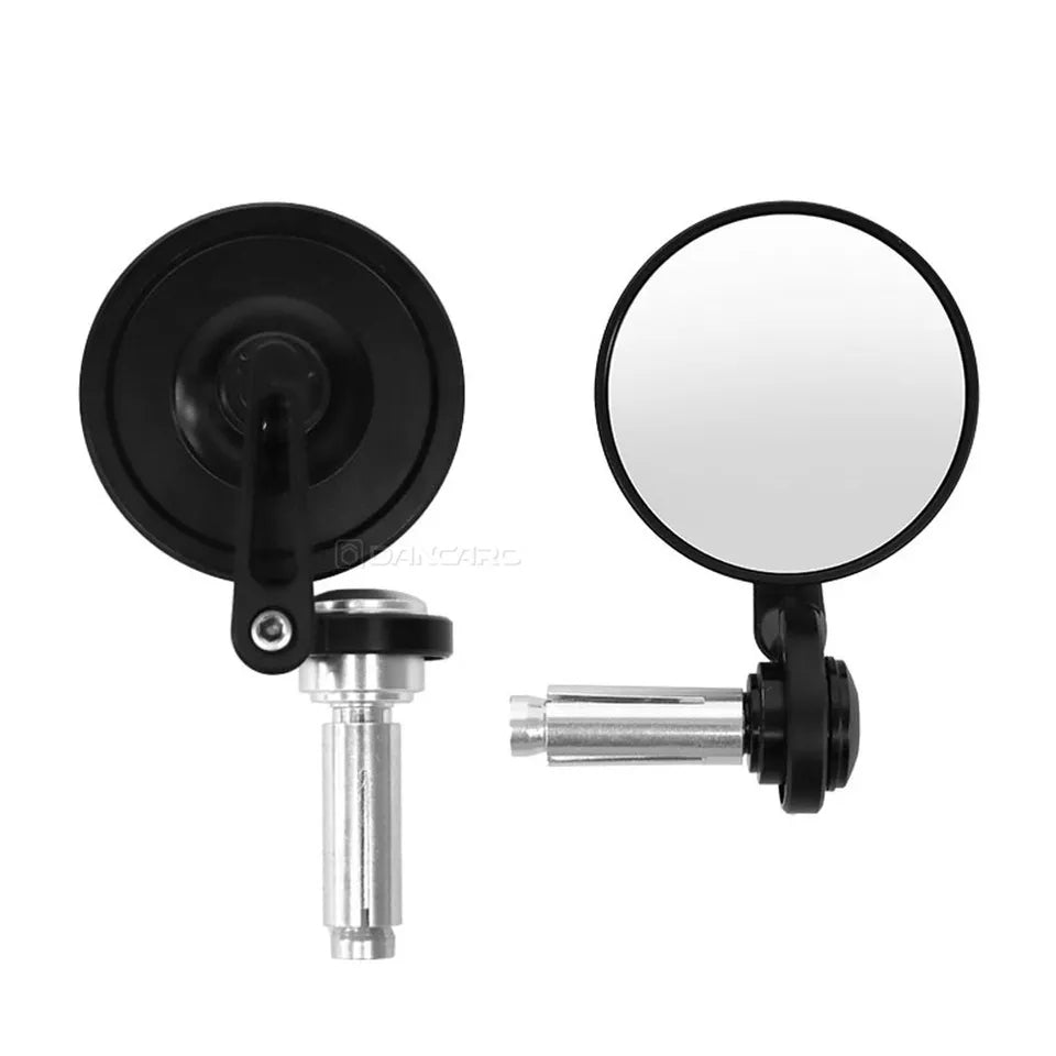 Chase round universal bar end mirror cafe racer Rogue Motorcycles Perth