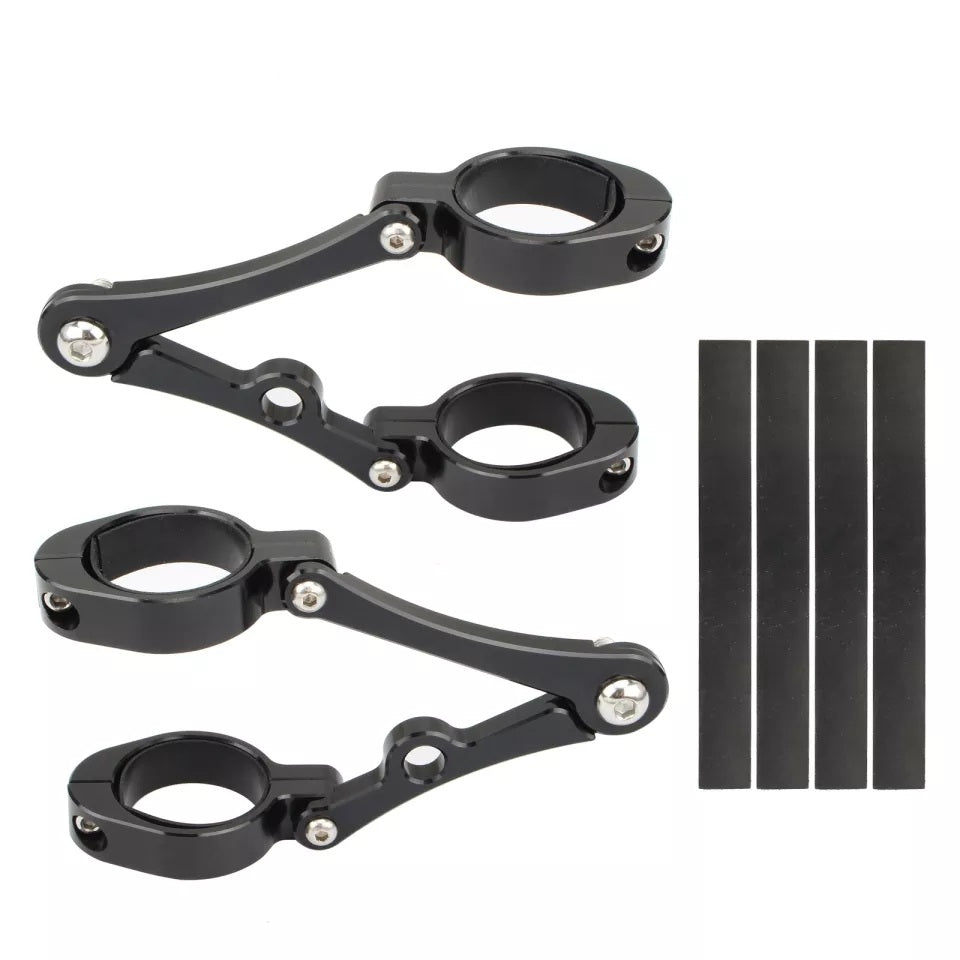 CNC Headlight Brackets 33mm - 37mm