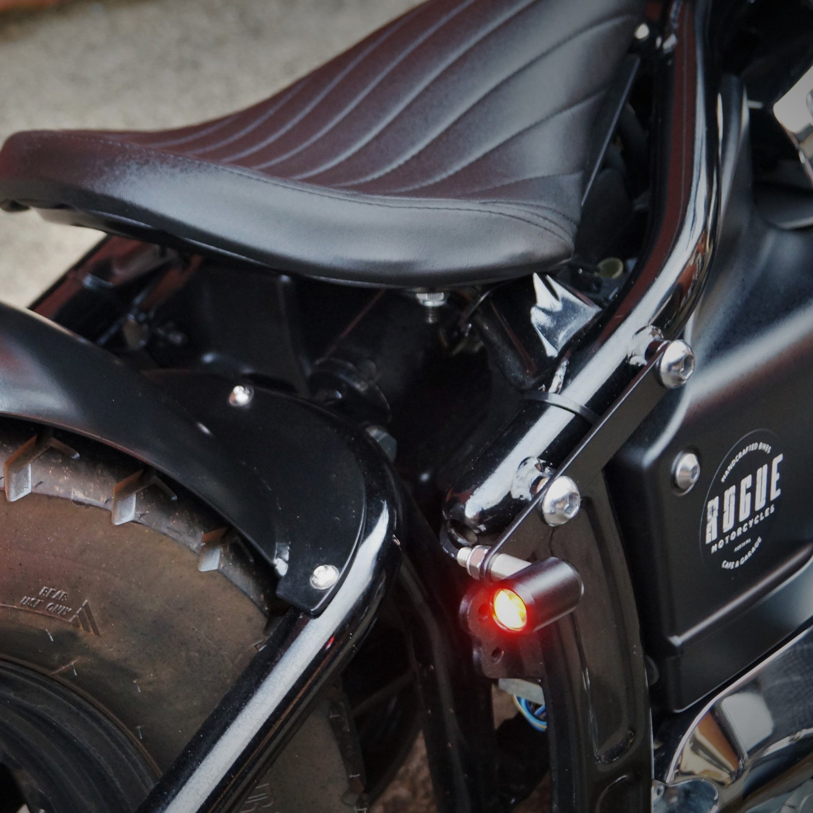 yamaha xvs650 bobber kit fender mudguard biltwell seat solo stainless headers exhaust rogue motorcycles wa western australia perth custom chopper v-star classic