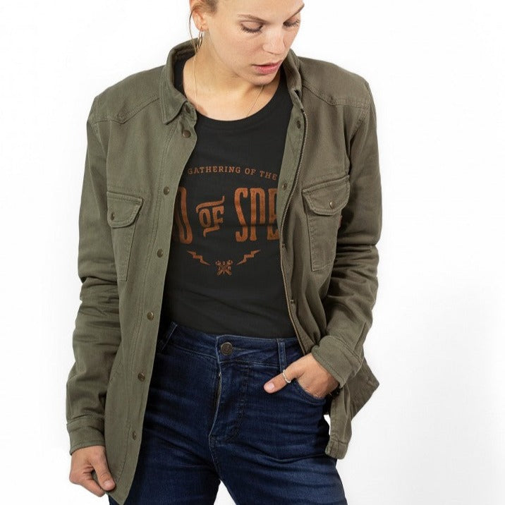 John Doe Motoshirt Olive Womens Rogue Motorcycles Perth
