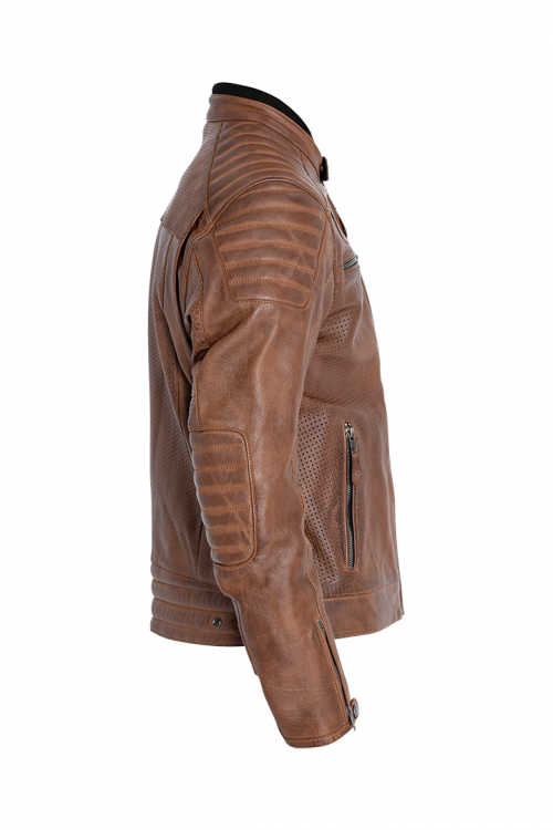 John Doe Storm Leather Jacket Tobacco Rogue Motorcycles Perth