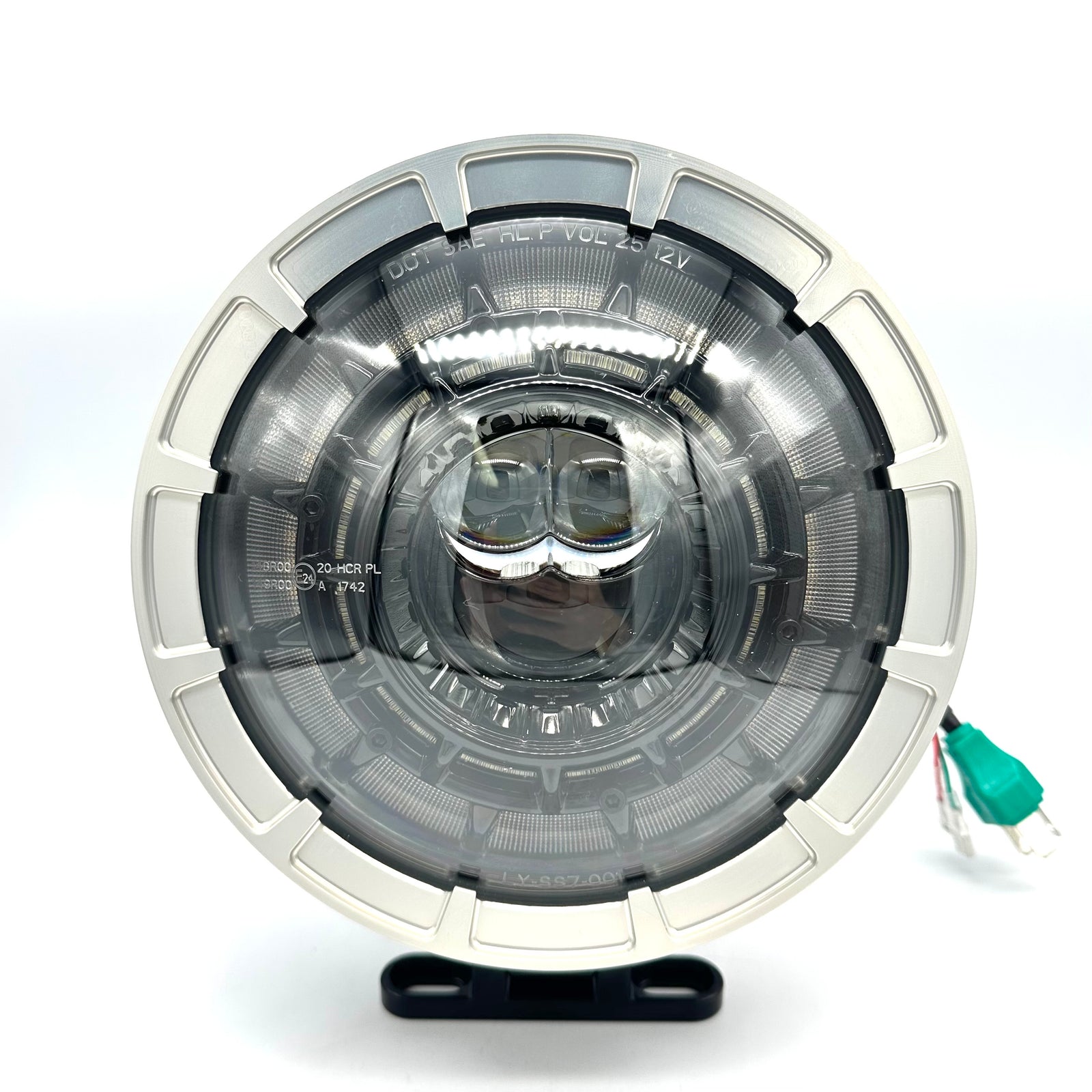 7” Fat Boy Rim-style billet Headlight