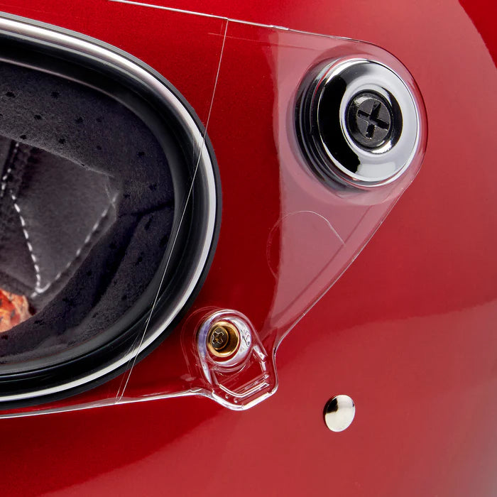 GRINGO S ECE R22.06 HELMET - METALLIC CHERRY RED