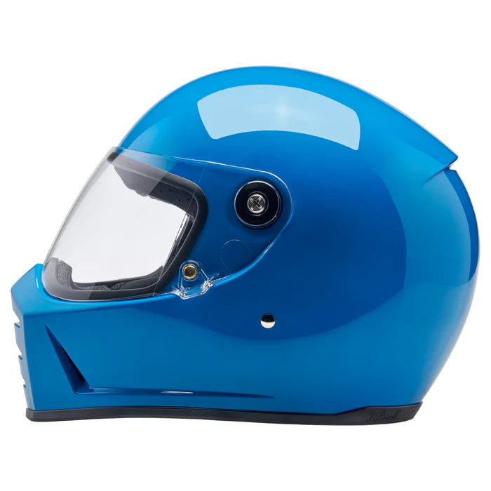 blue open face motorcycle helmet Lane splitter ECE R22.06 Helmet - Gloss Tahoe Blue