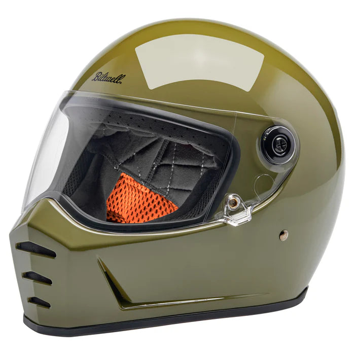 Lane splitter ECE R22.06 Helmet - Gloss Olive Green