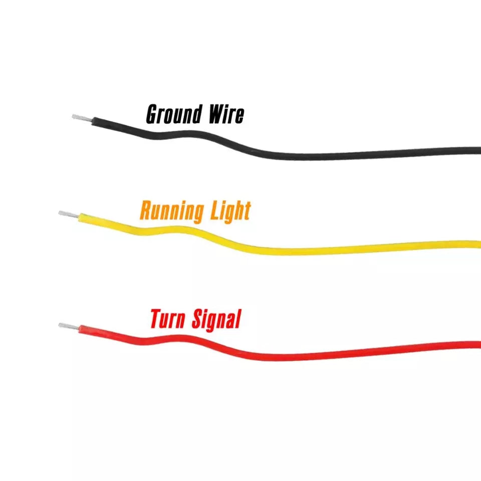 Handlebar indicators amber led black