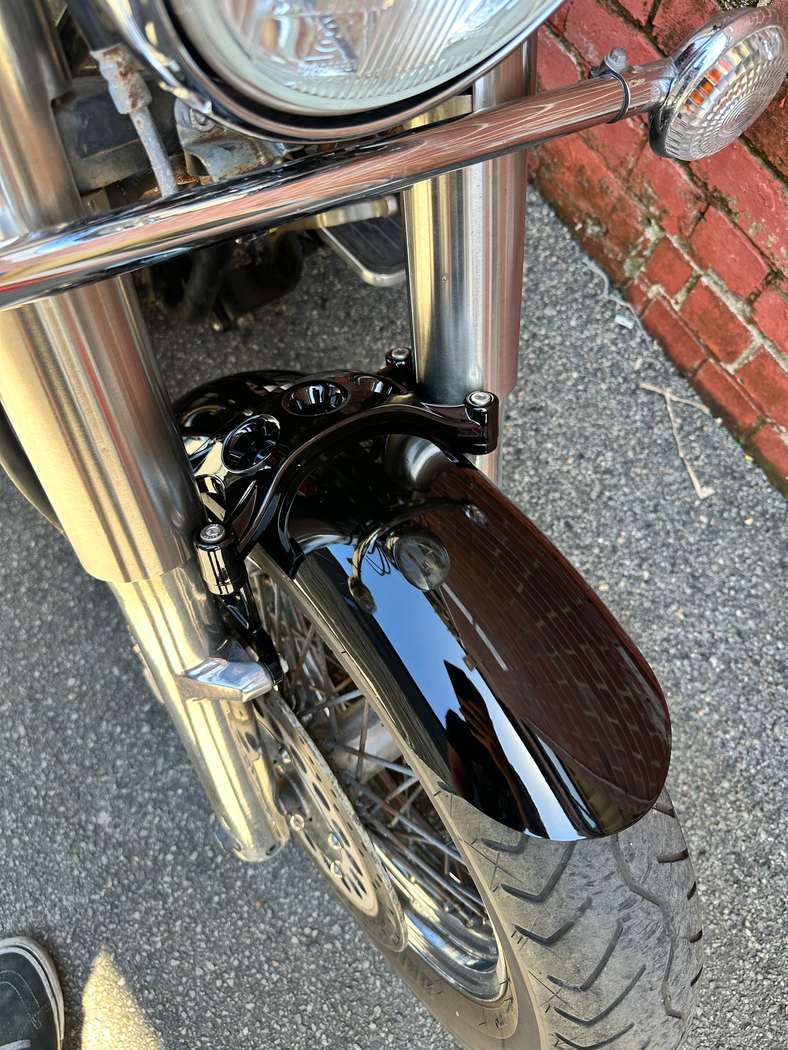 Yamaha XVS650 V-Star Classic Sportster style front fender