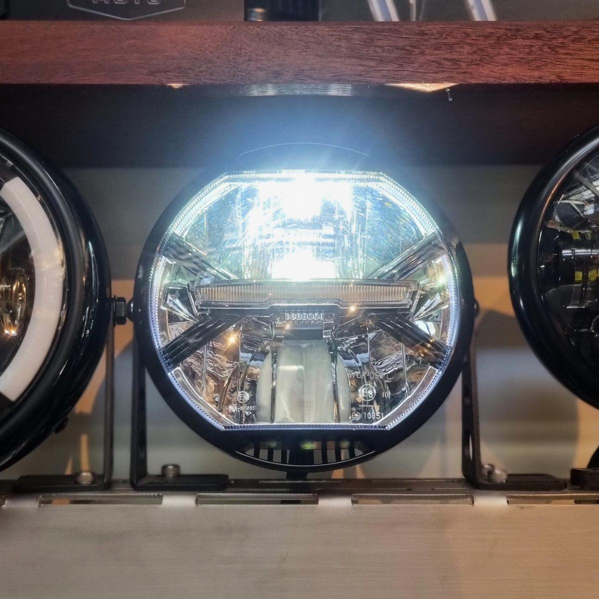 Alpine LED Headlight Rogue Motorcycles Custom Perth