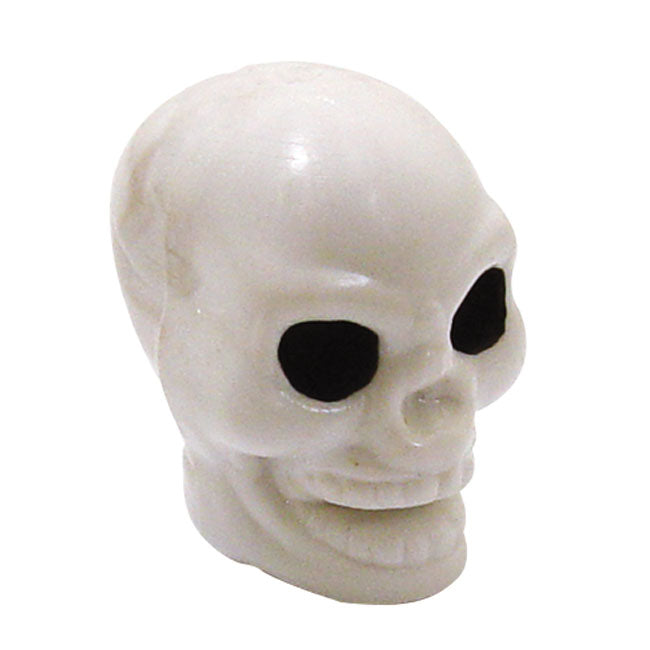 SKULL HEAD WHITE Valve Stem Caps