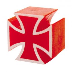 MALTESE CROSS RED Valve Stem Caps