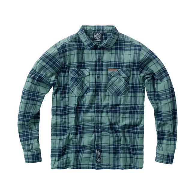 WCC Rigid Flannel Shirt Green Navy