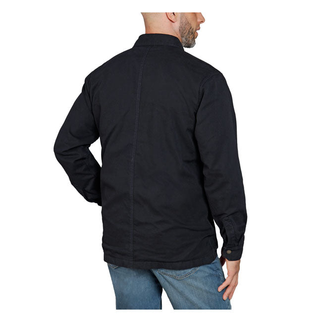 CARHARTT FLEECE LINED DENIM SHIRT JACK BLACK