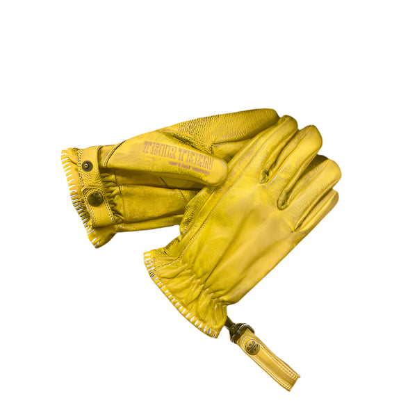 13 1/2 LOUD RIDE GLOVES - YELLOW - Rogue Motorcycles
