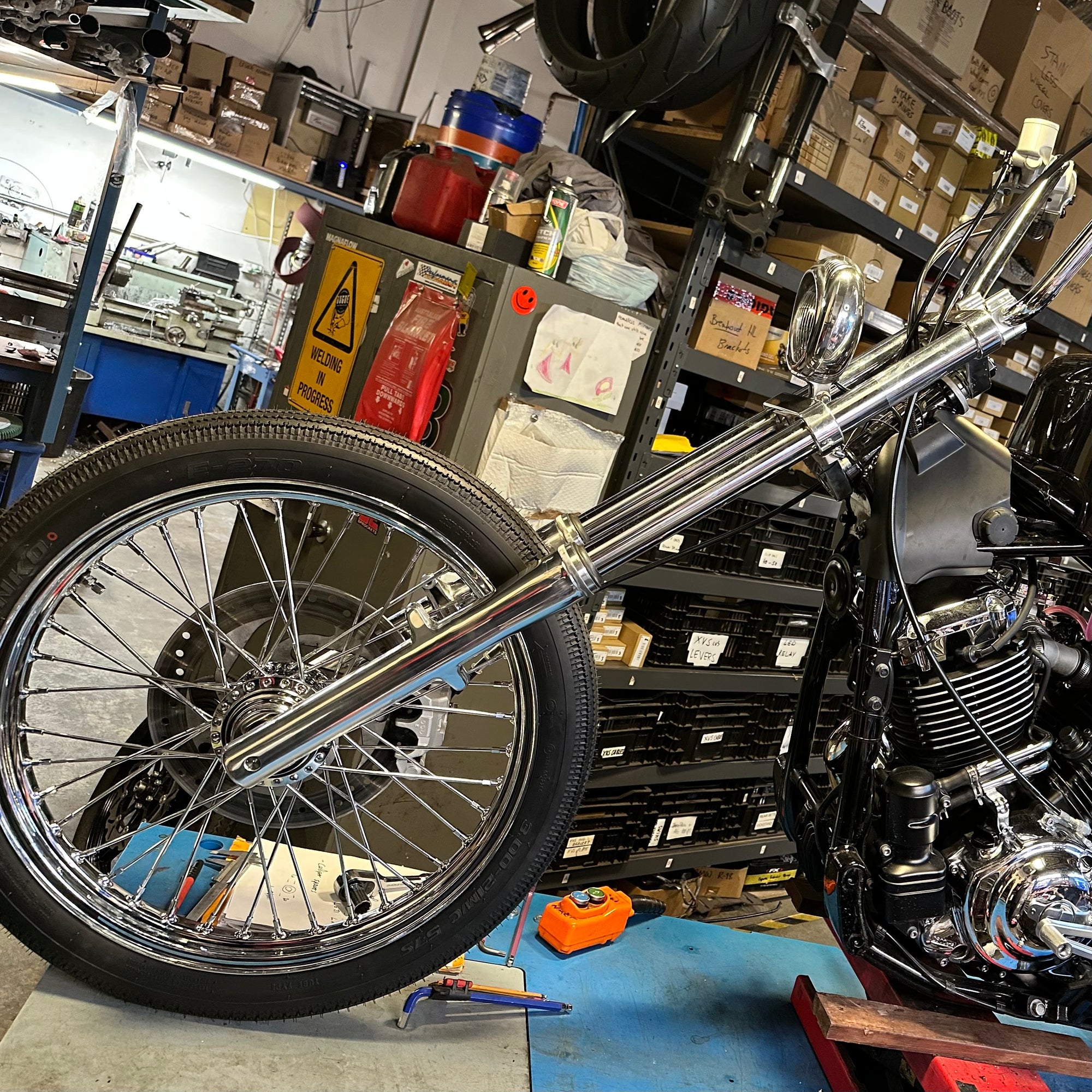 ハーレー 21インチホイール ナローハブ スポーツスター FX Chopper 40 spoke 21x2.15 narrow Harley Sportster / narrow V-Star 650