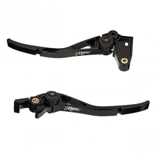 Motone PIKE Brake and Clutch Lever Set - Triumph - Adjustable - Billet Aluminium Black
