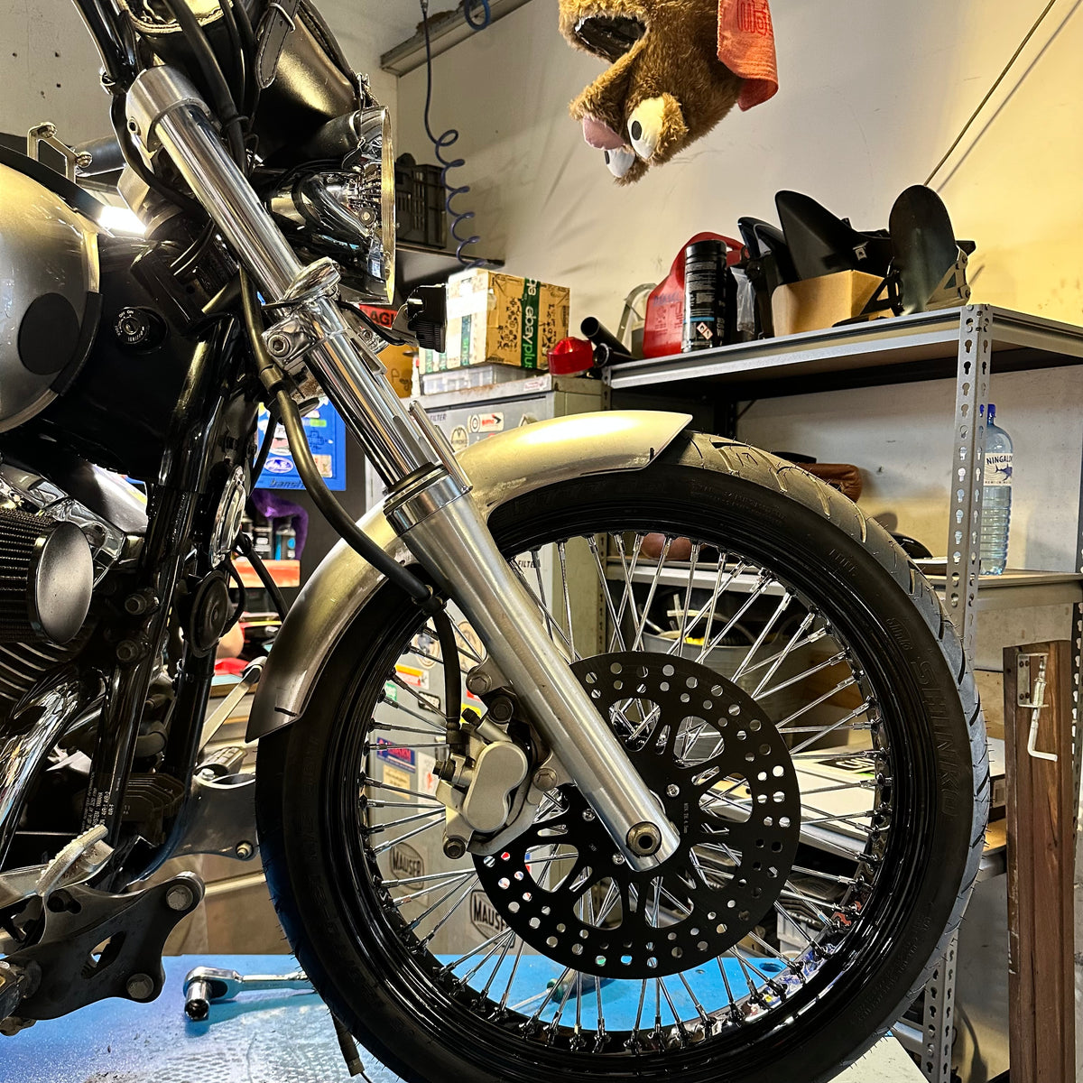 Yamaha XVS650 V-star - 21" x 3.5" Spoked Front Wheel