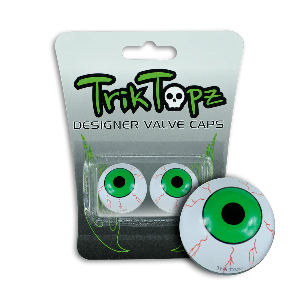Eye Ball Green Valve Stem Caps