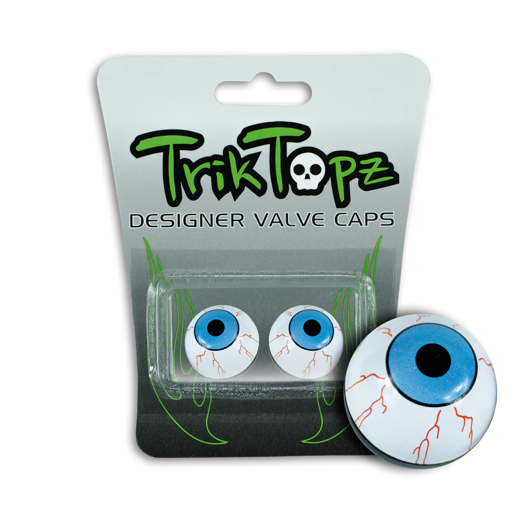 Eye Ball Blue Valve Stem Caps