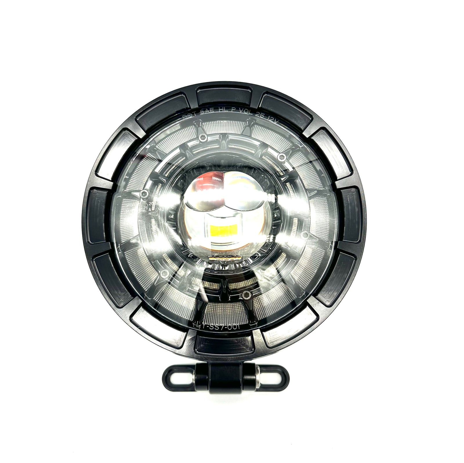 7” Fat Boy Rim-style billet Headlight