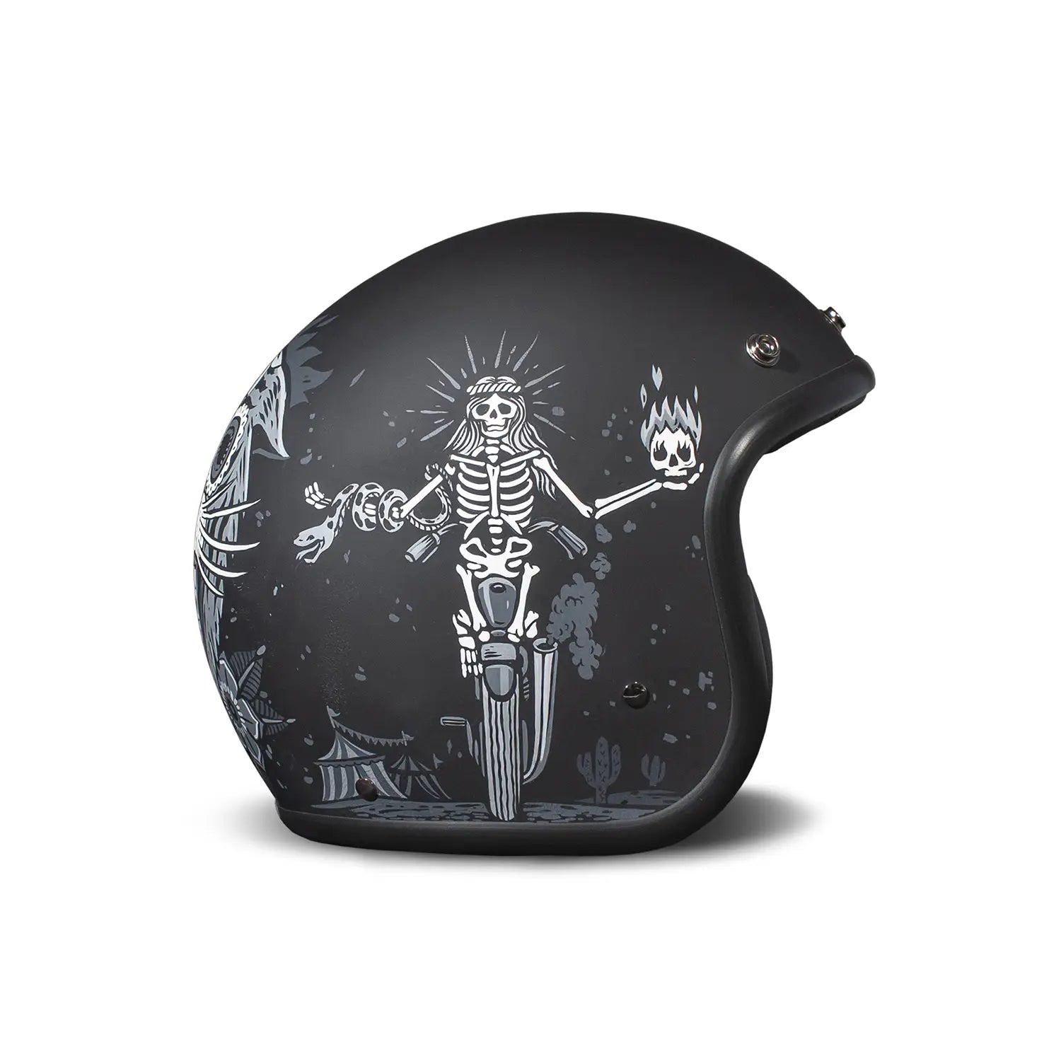DMD - GHOST RIDER - RETRO OPEN FACE VINTAGE HELMET