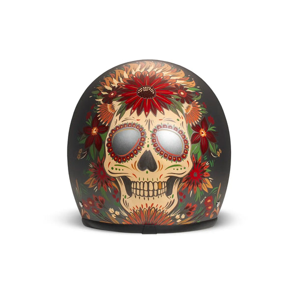 bike helmet with skull shape on back DMD - SKULL - RETRO OPEN FACE VINTAGE HELMET