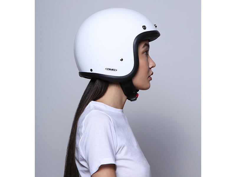 DMD - SOLID WHITE - RETRO OPEN FACE VINTAGE HELMET DMD - SOLID WHITE - RETRO OPEN FACE VINTAGE HELMET