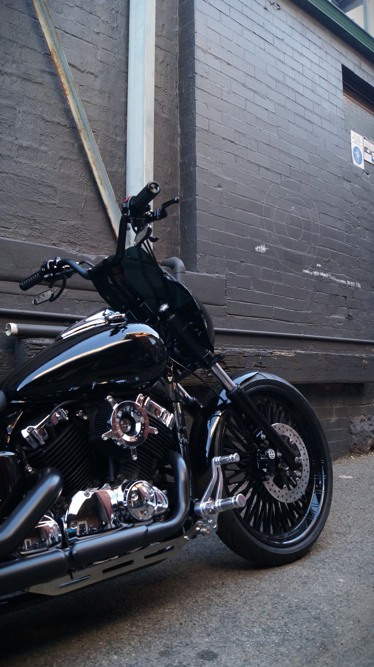Yamaha XVS650 V-Star 2012 Raked ‘n Slammed