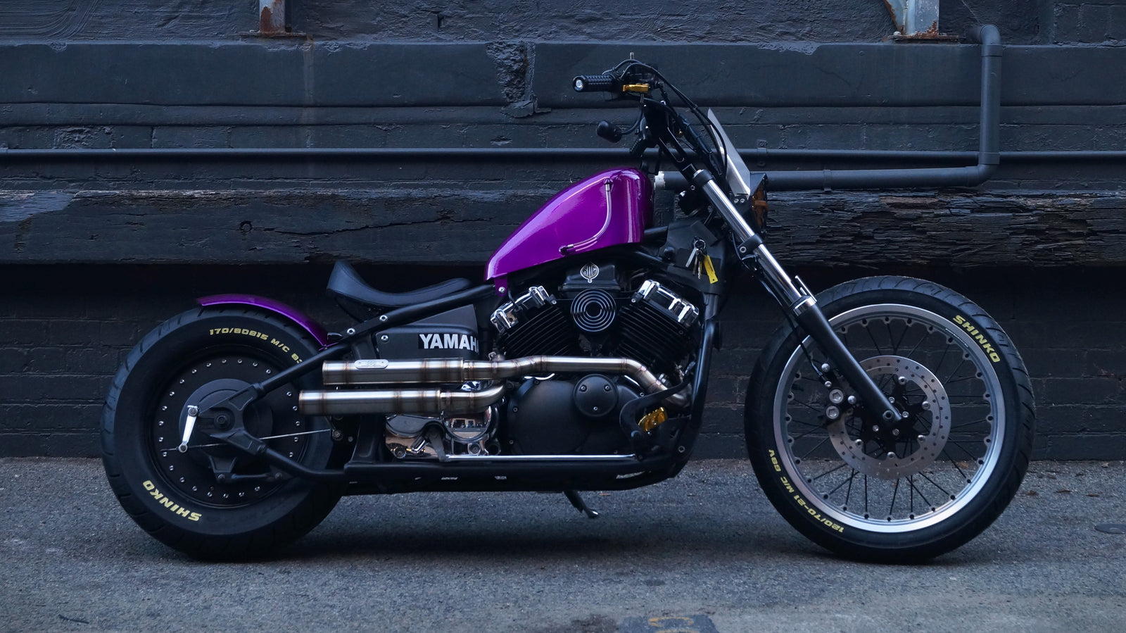 Billion StreetGuns stainless exhaust for Yamaha XVS650