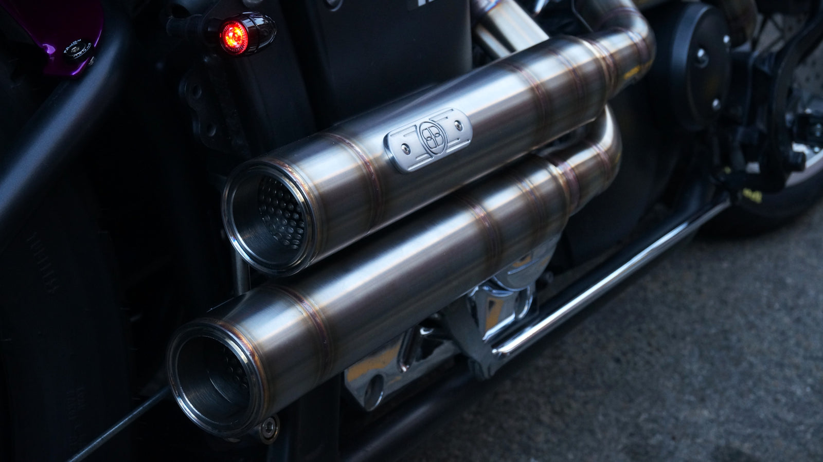 Billion StreetGuns stainless exhaust for Yamaha XVS650