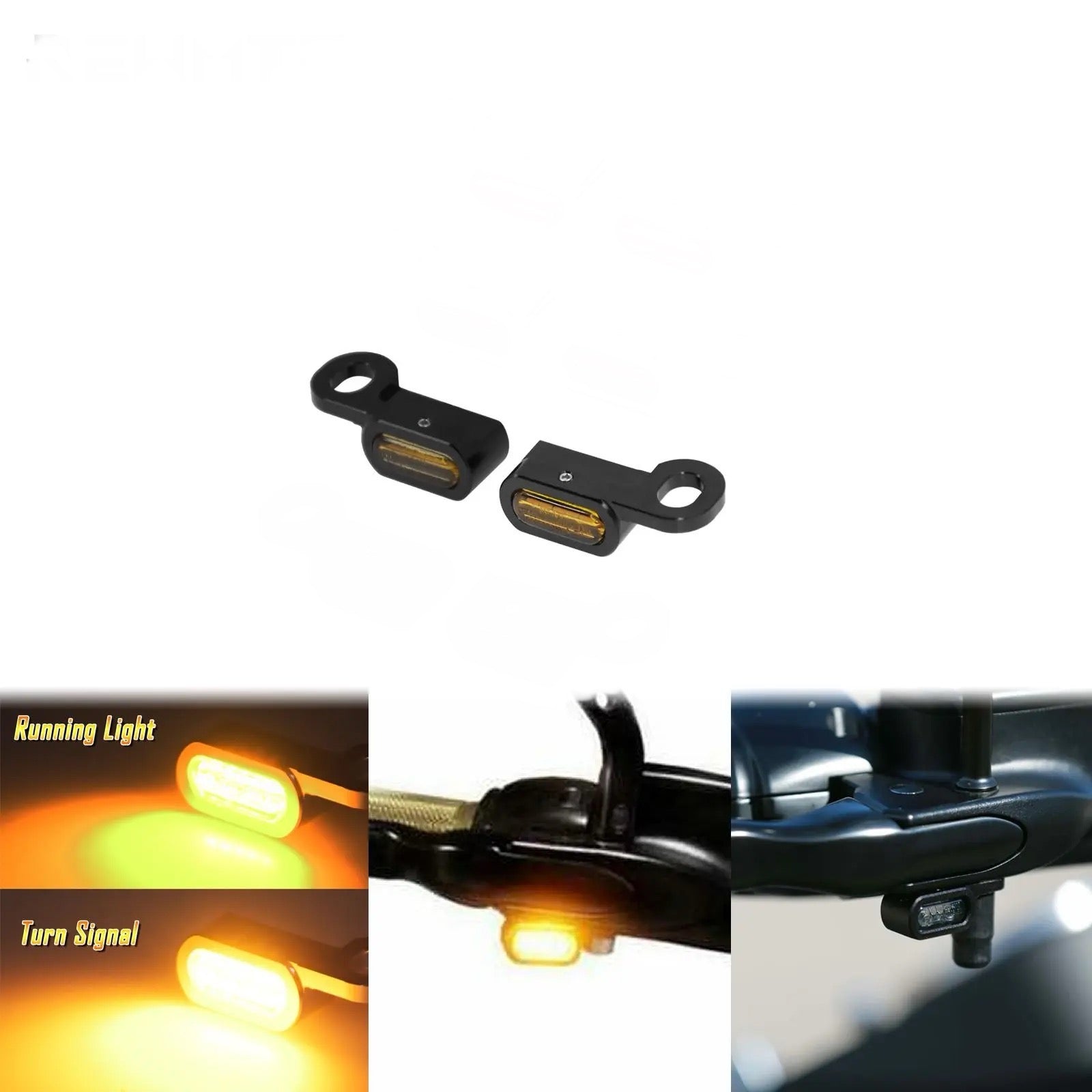 Handlebar indicators amber led black