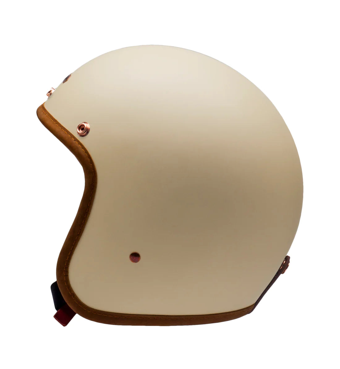 creme orange motorcycle helmet Hedonist - Creme