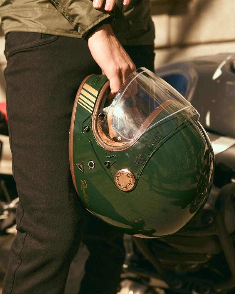 dark green motorcycle helmet BY CITY - ROADSTER III | Custom Made Giant Bicycle long range Carbon Fiber Shell Color:Hawk - Matte Black/Teal