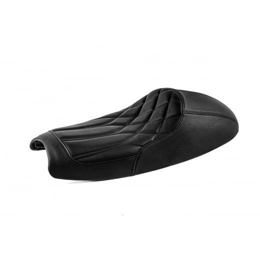 BONNEVILLE CAFE RACER SEAT - DIAMONDBACK - BLACK