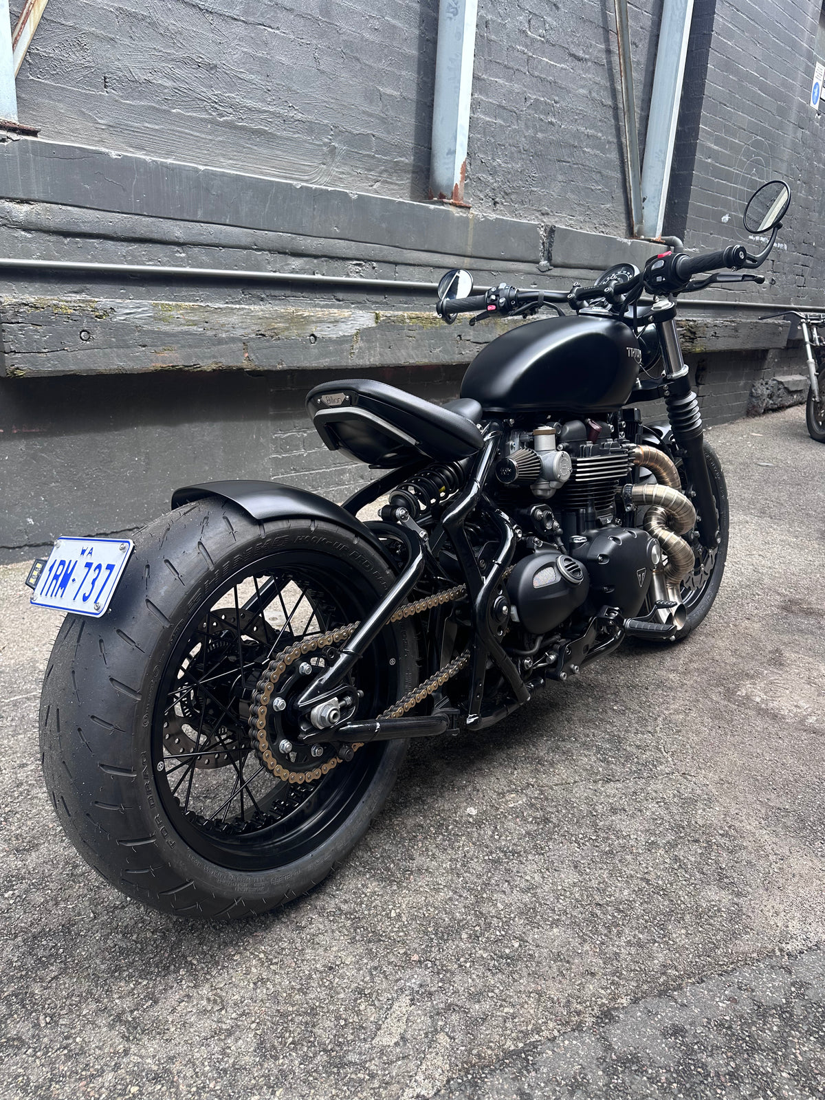 2018 Triumph Bobber Black Billion Wide Wheel