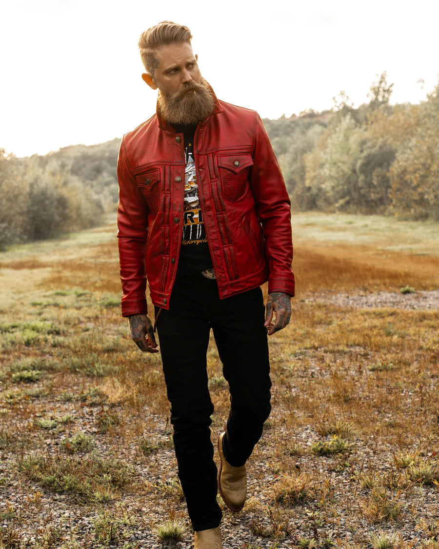 Cardinal Leather Jacket